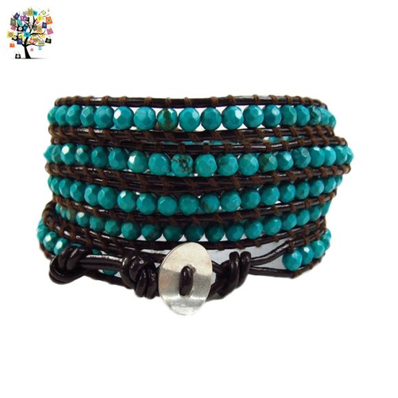 Wrap Bracelet Beads & Leather - Picture 3 of 3